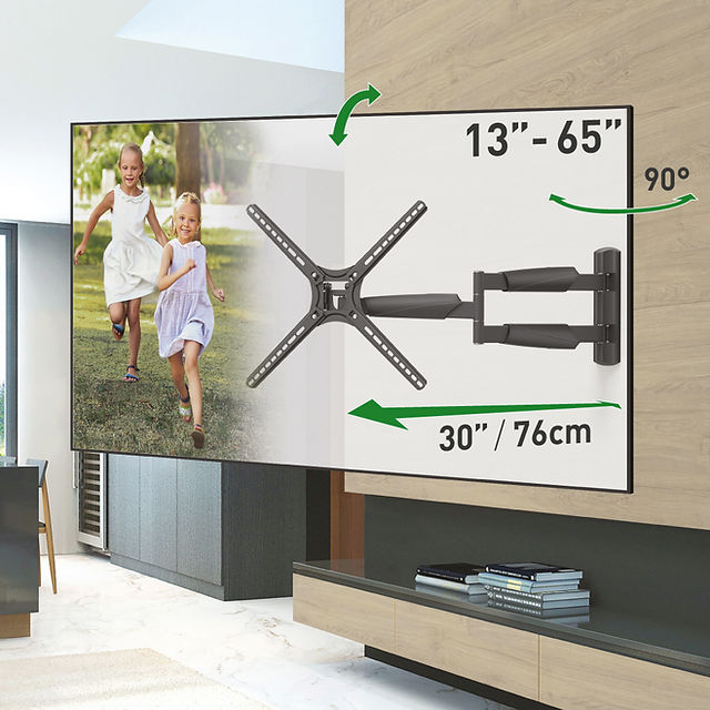 Full motion extra long tv wall mount