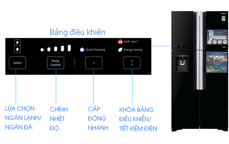 Chỉnh ánh sáng tủ giá hitachi inverter thế nào cho đúng