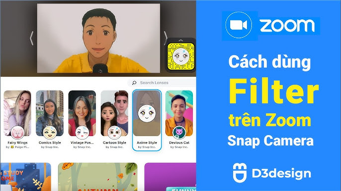 Cách cần sử dụng filter trên zoom snap camera zoom