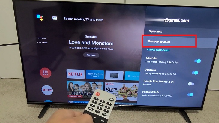 Cách biến đổi thêm hoặc xóa tài khoản trên google tv của sony