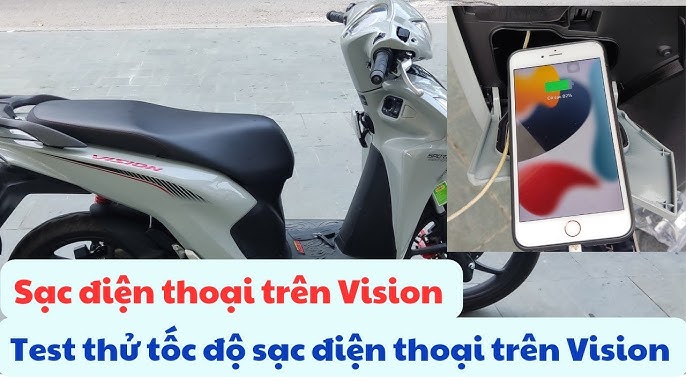 Thử sạc điện thoại trên vision test thử tốc độ sạc điện thoại trên vision vision