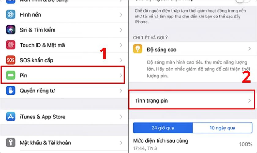 Tình trạng pin bảo trì là gì