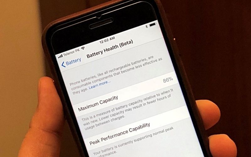 Tình trạng pin duy trì trên iphone là gì