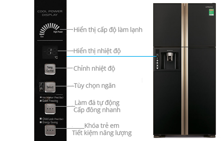 Cách áp dụng bảng tinh chỉnh tủ lạnh hitachi r