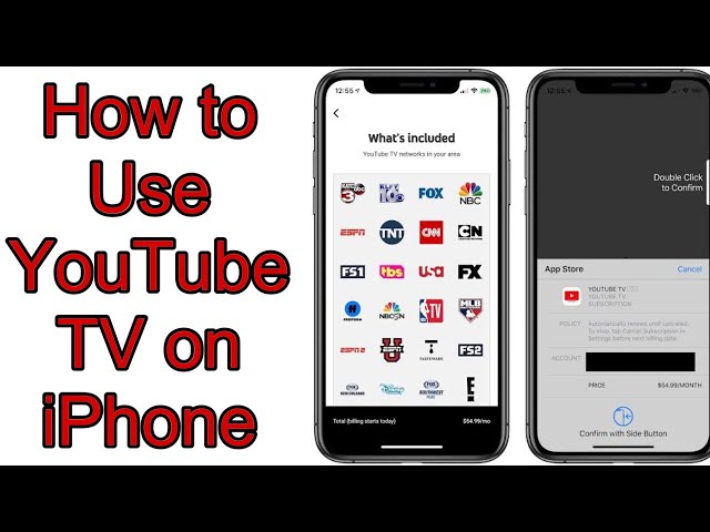 To use the youtube tv app on your iphone